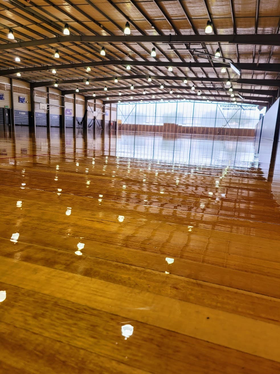 Professional sports floor cleaning service